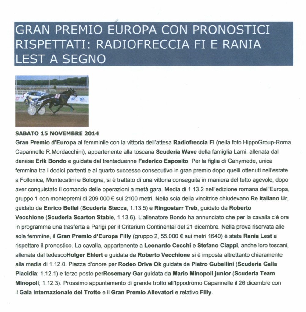 Radio Freccia Gran Premio